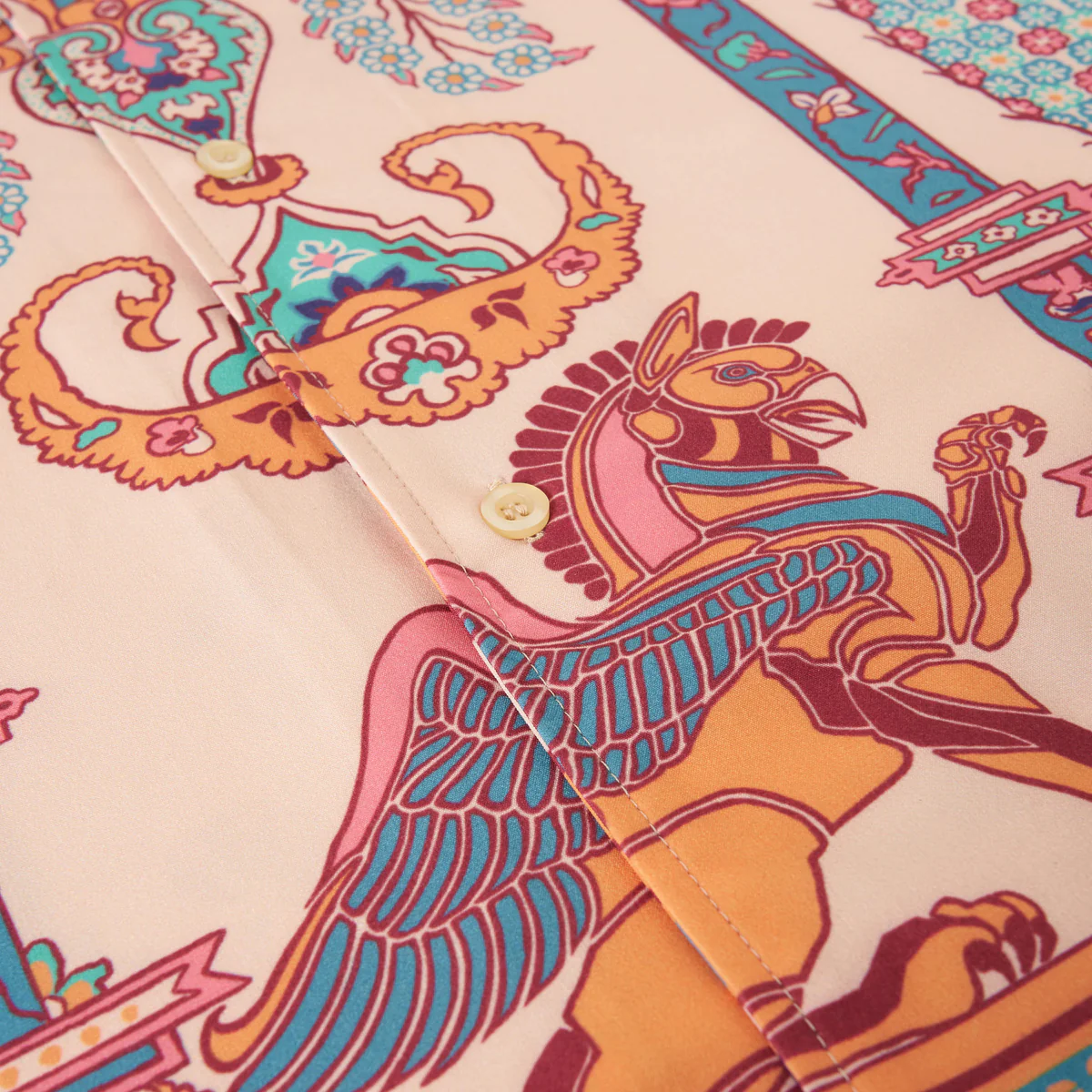 Persian Rug Bowling Shirt Beige - immagine 5