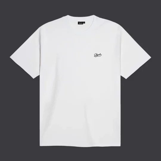 Signature Embroidery Tee White